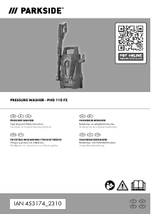 Handleiding Parkside IAN 453174 Hogedrukreiniger