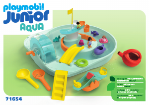 Instrukcja Playmobil set 71654 Junior JUNIOR AQUA: Zjeżdżalnia wodna z placem zabaw i funkcją edukacyjną