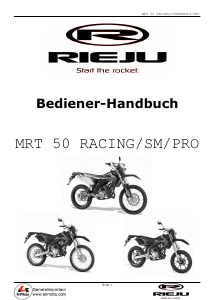 Bedienungsanleitung Rieju MRT 50 Racing Roller