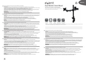 説明書 Ewent EW1512 モニターマウント