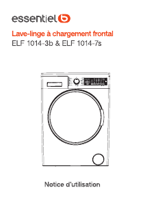 Mode d’emploi Essentiel B ELF 1014-3b Lave-linge