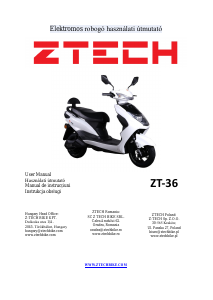 Használati útmutató Ztech ZT-36 Robogó