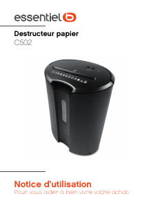Mode d’emploi Essentiel B C502 Destructeur