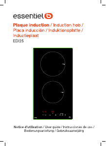 Handleiding Essentiel B EDI 25 Kookplaat