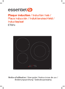 Handleiding Essentiel B ETI 31c Kookplaat