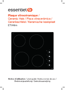 Handleiding Essentiel B ETV 46m Kookplaat