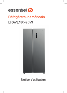 Mode d’emploi Essentiel B ERAVE 180-90v3 Réfrigérateur combiné