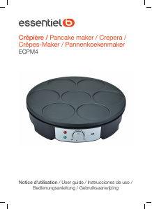 Handleiding Essentiel B ECPM 4 Crepemaker