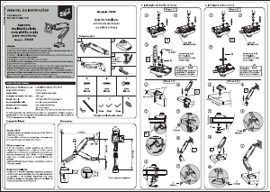 Manual ELG F80N Suporte de monitor