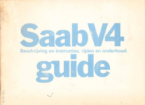 Handleiding Saab V4 (1975)