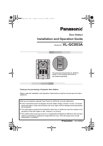 Handleiding Panasonic VL-GC003A Intercomsysteem