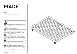 説明書 MADE Kano Platform ベッドフレーム