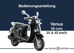Bedienungsanleitung Alpha Motors Venus 50cc Roller