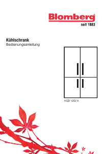 Bedienungsanleitung Blomberg KQD 1252 X Kühl-gefrierkombination