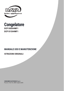 Manuale DAYA DCP101SH4WF1 Congelatore
