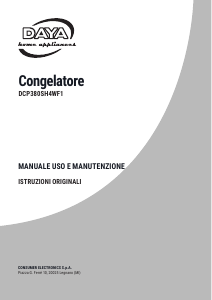 Manuale DAYA DCP380SH4WF1 Congelatore