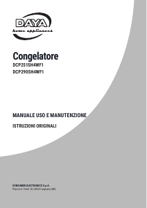 Manuale DAYA DCP251SH4WF1 Congelatore