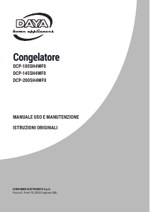 Manuale DAYA DCP100SH4WF0 Congelatore