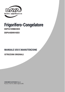 Manuale DAYA DDP640DNV4XE0 Frigorifero-congelatore
