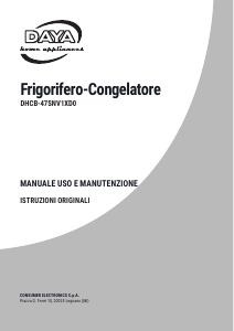 Manuale DAYA DHCB47SNV1XD0 Frigorifero-congelatore