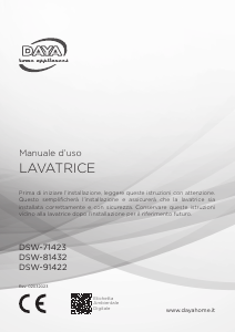 Manuale DAYA DSW91422 Lavatrice