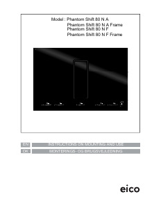 Handleiding Eico Phantom Shift 80 N A Frame Kookplaat