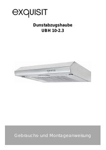 Bedienungsanleitung Exquisit UBH10-2.3 Dunstabzugshaube