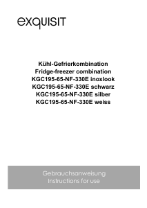 Handleiding Exquisit KGC 195-65-NF-330E Koel-vries combinatie