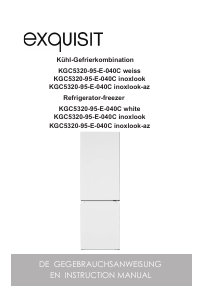 Handleiding Exquisit KGC 5320-95-E-040C Koel-vries combinatie