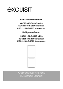 Handleiding Exquisit KGC 231-60-E-050C Koel-vries combinatie