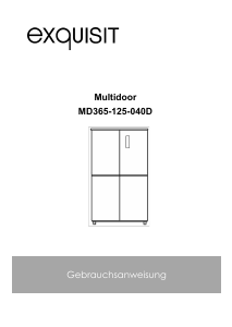 Bedienungsanleitung Exquisit MD 365-125-040D Kühl-gefrierkombination