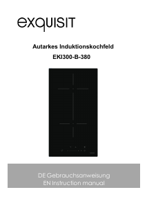 Handleiding Exquisit EKI 300-B-380 Kookplaat