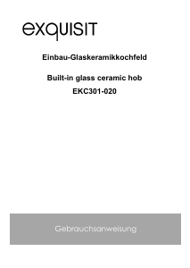 Handleiding Exquisit EKC 301-R-020 Kookplaat