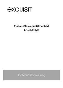 Bedienungsanleitung Exquisit EKC 300-020 Kochfeld