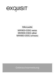 Bedienungsanleitung Exquisit MW900-030G Mikrowelle