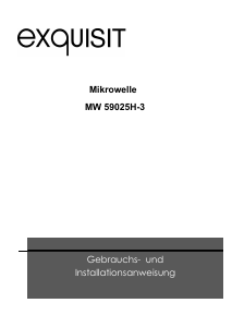 Bedienungsanleitung Exquisit MW59025H-3 Mikrowelle