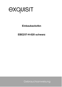 Bedienungsanleitung Exquisit EBE257-H-020 Backofen