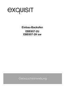 Bedienungsanleitung Exquisit EBE657-U-020 Backofen