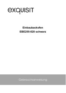 Bedienungsanleitung Exquisit EBE255-020 Backofen