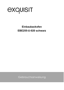 Bedienungsanleitung Exquisit EBE255-U-020 Backofen