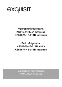 Handleiding Exquisit KS 516-V-HE-011D Koelkast