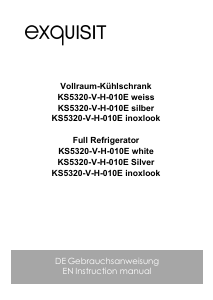 Handleiding Exquisit KS 5320-V-H-010E Koelkast