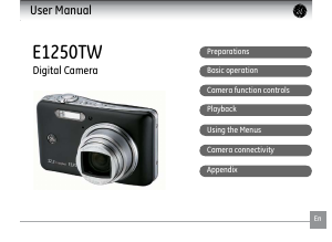 Handleiding GE E1250TW Digitale camera