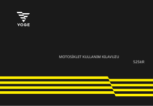 Kullanım kılavuzu VOGE 525RR Motosiklet