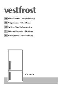 Handleiding Vestfrost VCF 20170 Koel-vries combinatie