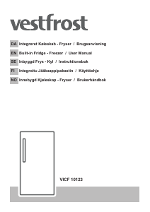 Handleiding Vestfrost VICF 20123 S Koel-vries combinatie