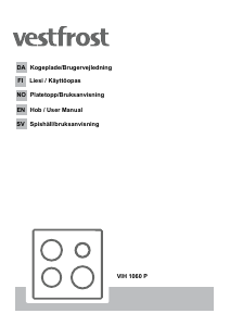 Handleiding Vestfrost VIH 1060 P Kookplaat