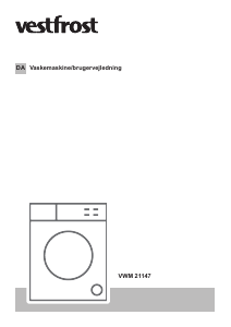 Brugsanvisning Vestfrost VWM 21147 Vaskemaskine