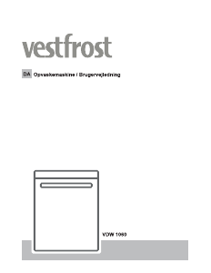 Brugsanvisning Vestfrost VDW 1060 Opvaskemaskine
