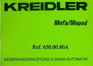 Bedienungsanleitung Kreidler Flory MF 32 Moped